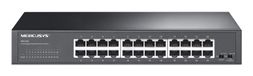 Mercusys MS124GS Unmanaged L2 Gigabit Ethernet Switch, 24 Poorten, Zwart