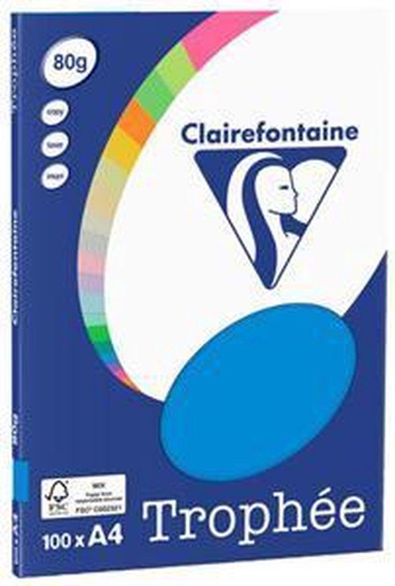Clairefontaine Evercolor Gekleurd Papier A4 80g 500 Vel Framboos