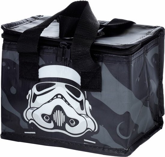 Kleine lunch/sixpack koeltas - Stormtrooper print -  21 x 16 cm - 4,7 L