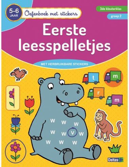 Deltas Oefenboek - Eerste Leesspelletjes 5-6 jaar