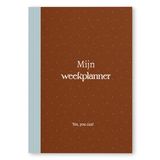 Fyllbooks - Mijn Weekplanner - Planner Ongedateerd - Week Agenda Datumloos - Planning - Chocolate