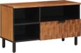 Acacia Marron Finition Meuble TV avec tiroir 80 x 33 x 46 cm
