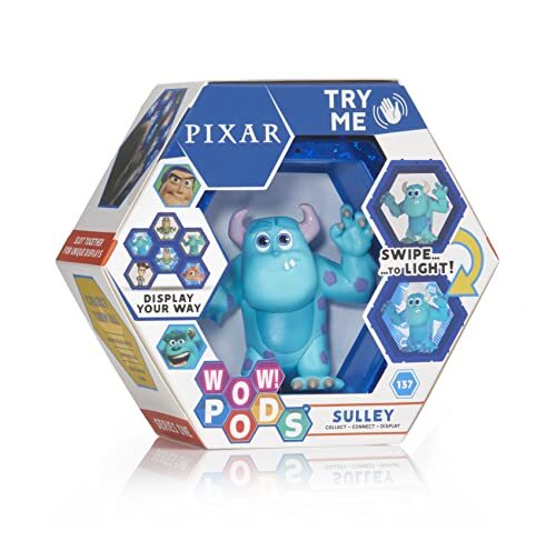 WOW! PODS Sulley - Monsters Inc | Officiële Disney Pixar Light-Up Bobble-Head verzamelfiguur