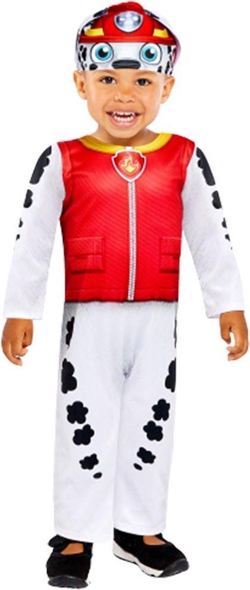 Partycorner Marshall Baby Halloween Kostuum - 8-24 Maanden - Rood - 18-24