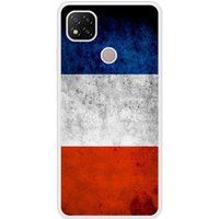 Xiaomi Redmi 9C Drapeau france Verstevigd hoesje met sublimatie bedrukking