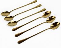 New Age Devi Gold Stainless Steel Spoons - Set of 12