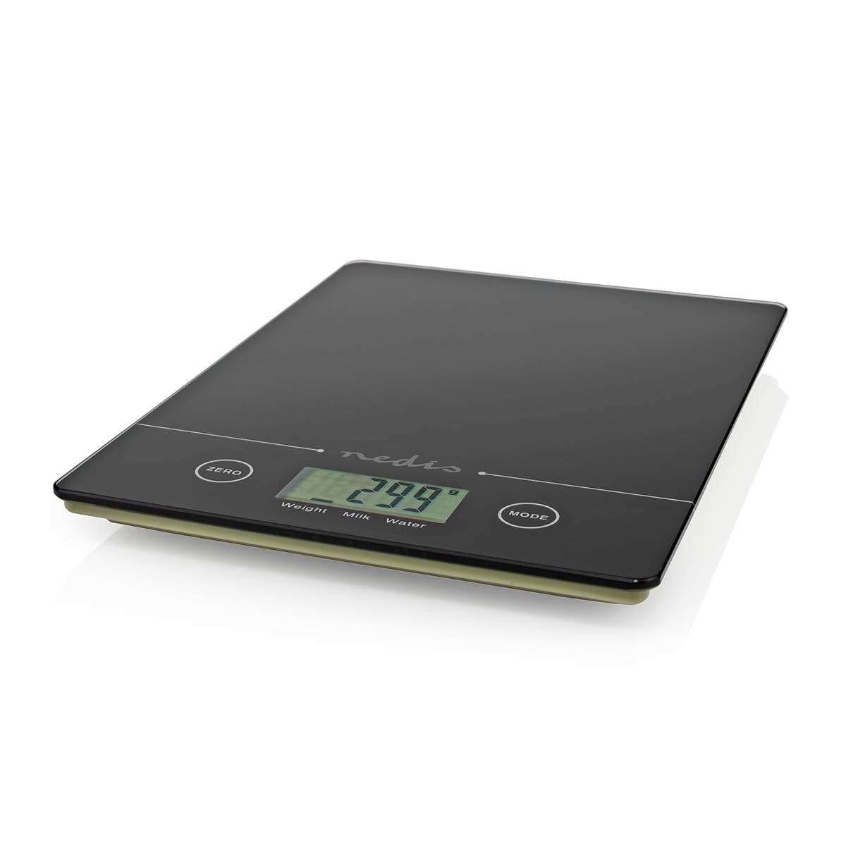 Nedis KASC620BK Keukenweegschaal - Zwart - 5 kg - Rechthoekig