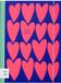 Pepa Lani notebook A5 Flower Pink on blue fancy hearts