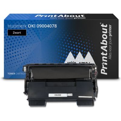 PrintAbout Huismerk OKI 09004078 Toner Zwart - Compatible