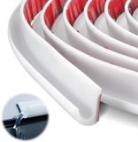 Dailygoods Gouttière en PVC en forme de J 5m Blanc