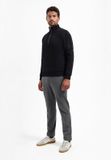 No Excess Halve rits sweater met mouwrits Zwart XXXL