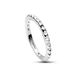 Pandora ME Collectie Piramide studs ringen met heldere zirkonia, Sterling zilver, Kubieke zirkonia
