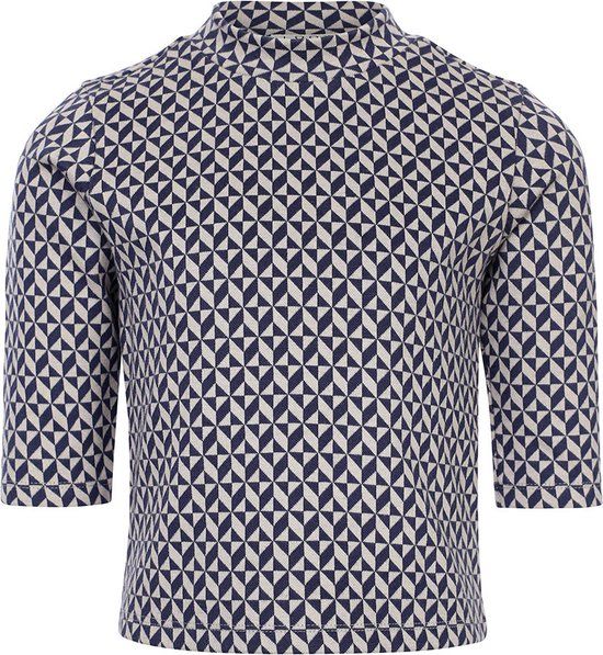 LOOXS 10sixteen Zomer top meisjes jaquard - Geomatric paars/grijs (Maat 140)