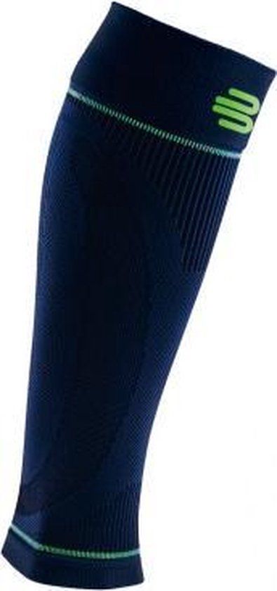 Bauerfeind Sport Compressie Onderbenen Sleeve (Per paar) - Lange Sleeve - Blauw, Maat M