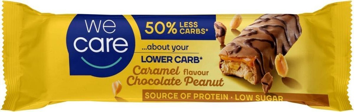 wecare Lower Carb Caramel Chocolate Peanut Reep