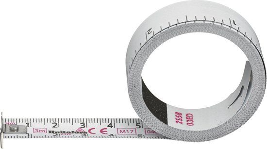 Hultafors Talmeter Meetlint 3m met eindhaak