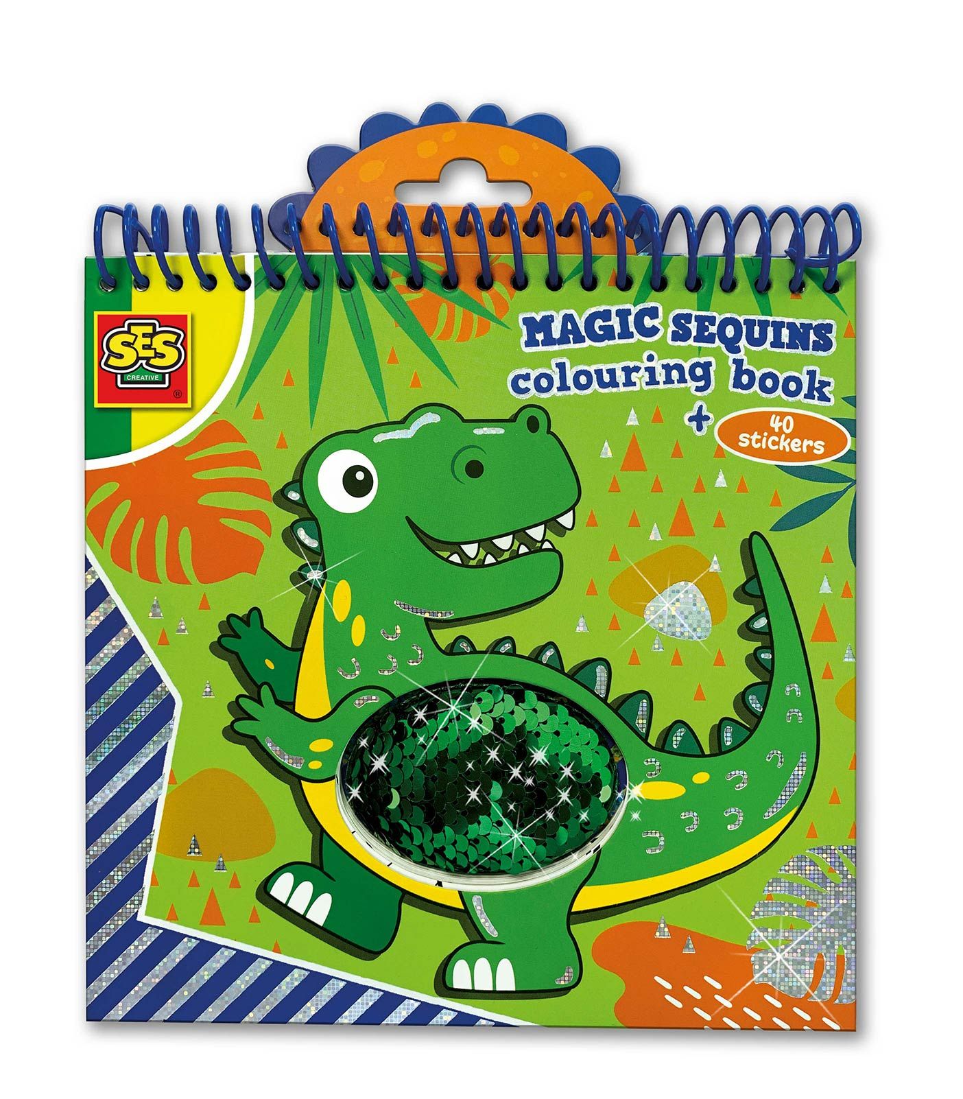 SES Creative Magic pailletten kleurboek (blauw/groen) - 3+ jaar
