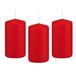 Trend Candles Rode cilinderkaarsen/stompkaarsen 5 x 10 cm - 8 stuks