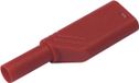 SKS Hirschmann LAS S G Fiche de sécurité à lamelles, fiche mâle, droite Ø broche : 4 mm Rouge 1 pièce(s)