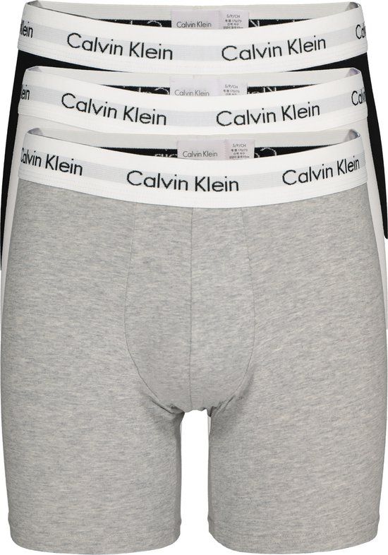 Calvin Klein Underwear boxershorts set van 3 heren Zwart/wit/grijs