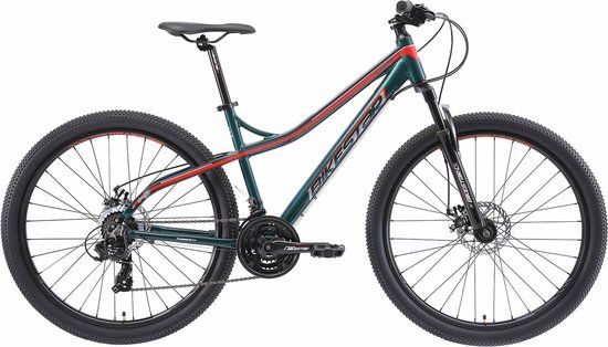 Bikestar Hardtail Alu MTB 27,5 Inch 21 Speed - Unisex - Groen - 43cm Frame - Mountainbike