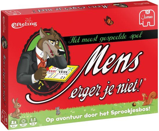 Jumbo Mens Erger Je Niet! Efteling Sprookjesboom Bordspel