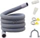 Ibenzoa® Flexibele Afvoerslang Set van 2 Meter voor Wasmachines en Vaatwassers met Accessoires