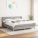 Maison Exclusive - Sommier à lattes de lit avec matelas gris clair 160x200cm tissu