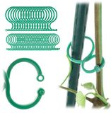 KADAX Plantenclips, plantenklemmen voor klimplanten en klimhulpen, accessoires ter ondersteuning van tomaten in de tuin en kas (omega)