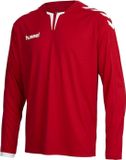 Hummel Core LS Poly Jersey Lange Mouw Katoen Unisex Volwassenen Blauw Voetbal