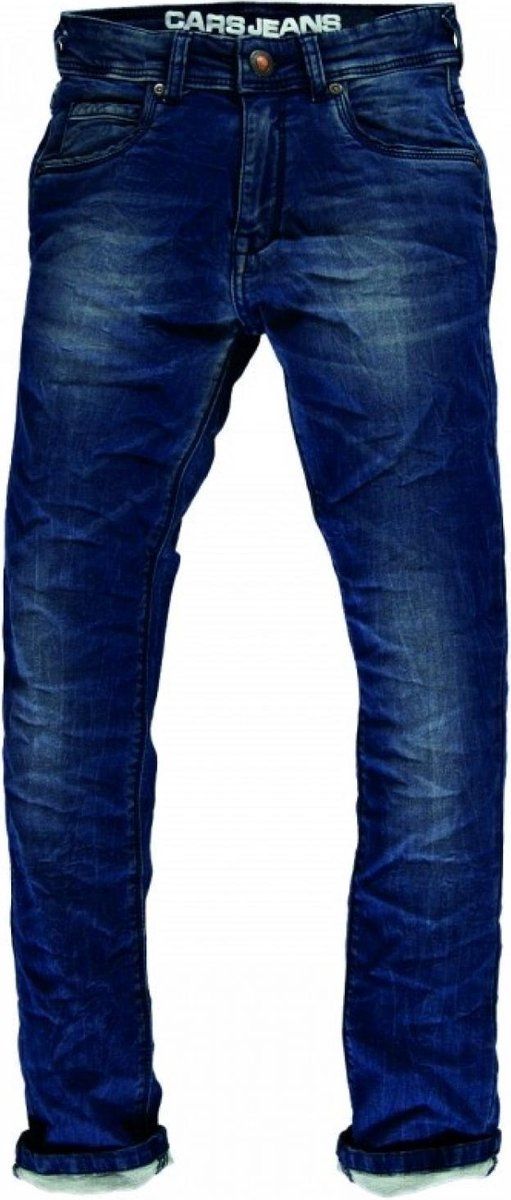 Cars Jeans Jongens Jog Jeans Prinze Slim Fit - Dark Used - Maat 158