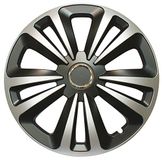 CORA 42044 wieldoppen, universeel, aluminiumlook, terra mix, 14 inch, set van 4 stuks