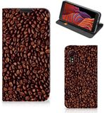 B2Ctelecom Samsung Galaxy Xcover 5 Flip Style Cover Koffiebonen