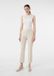 Comma - Enkellange broek met sierknopen - Beige - Maat 40