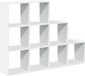 vidaXL Kamerscherm / boekenkast 3-laags 137,5x29x103,5 cm hout wit