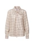 SEIDENSTICKER Blouse crème / donkerbruin