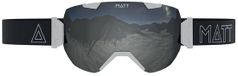 MATT Ski Goggle Synchro Camo Black (with 2 lenses) - White