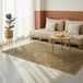Tapis naturel et noir 240 x 240 cm jute