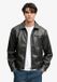 Superdry - Jas van Imitatieleer Relaxed Pasvorm - Heren - Zwart - Maat M