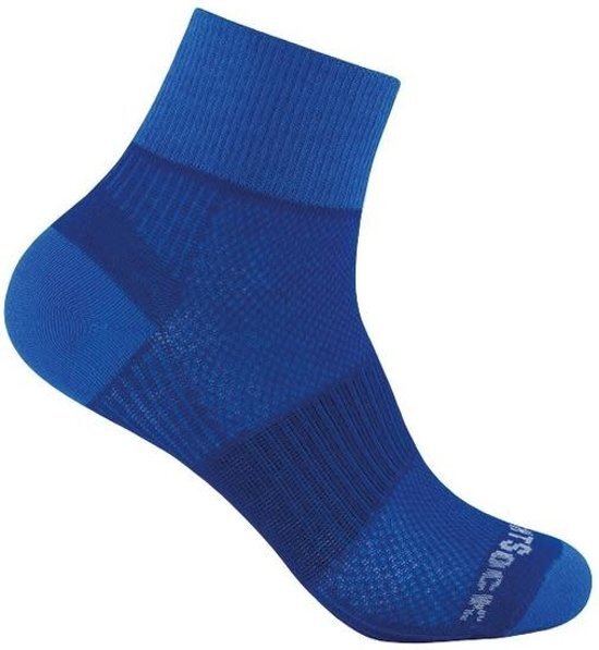 Wrightsock Coolmesh II Quarter Sportsok Blauw 41.5-45