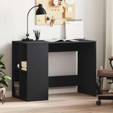 Maison Exclusive - Bureau, noir, 102x50x75 cm, panneau de particules