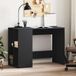 Maison Exclusive - Bureau, noir, 102x50x75 cm, panneau de particules