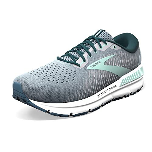 Brooks Addiction GTS 15 Hardloopschoenen Dames - Grijs/Navy/Aqua - Maat 40.5