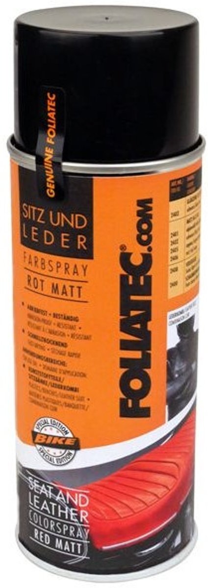 Foliatec Seat & Leather Color Spray 400 Ml Rood mat