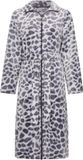 Pastunette - Badjas - Purple Pebbles - Fleece - Paars - Rits - Maat S