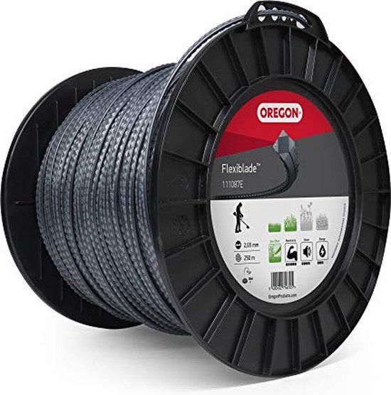 Oregon 111087E Fil de coupe strié FlexiBlade, 2,65 mm, bobine de 250 m