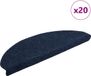vidaXL - Trapmatten - zelfklevend - 20 stuks - 65x21x4 cm - marineblauw