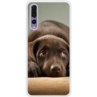 P20 Pro Chiot marron Bedrukt siliconen hoesje
