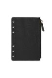 Filofax Lederen Rits Pouch Zwart