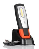 RS PRO Led-inspectielamp, 700 lm, IP54, stekker/stekker, USB-A aan/micro USB-B uit